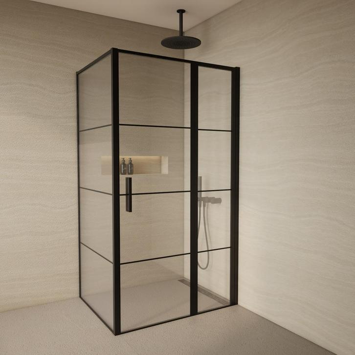 Aanbieding: Douchecabine BWS Creton Draaideur incl Zijwand 8, Doe-het-zelf en Bouw, Sanitair, Douche, Nieuw, Ophalen of Verzenden