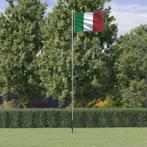 vidaXL Vlag met vlaggenmast Italië 6,23 m aluminium, Verzenden, Nieuw
