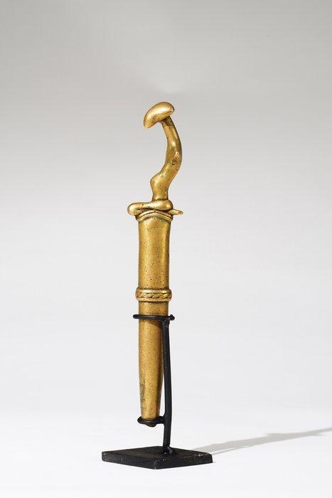 Een bronzen beeld - Kulango - Ghana (Zonder Minimumprijs), Antiek en Kunst, Kunst | Niet-Westerse kunst