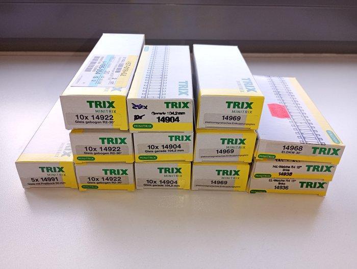 Minitrix N - Modeltreinsporen (71) - Sporen, wissels,, Hobby en Vrije tijd, Modeltreinen | N-Spoor