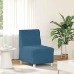 vidaXL Modulaire bank zonder armleuningen blauw 55 cm, Verzenden, Nieuw