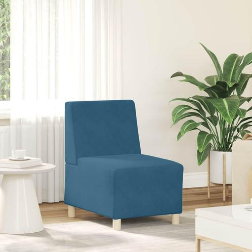 vidaXL Modulaire bank zonder armleuningen blauw 55 cm, Huis en Inrichting, Zetels | Zetels, Nieuw, Verzenden