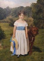 James Archer Edinburgh (1823-1904) - Girl with an Irish, Antiek en Kunst