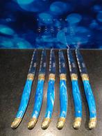 Laguiole - Tafelmes (6) - Laguiole messen - Staal, Plastic, Antiek en Kunst, Antiek | Keukengerei