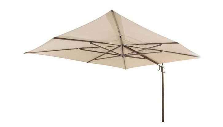 4 Seasons Outdoor Finca parasol met Wengé frame en Beach, Tuin en Terras, Tuinsets en Loungesets