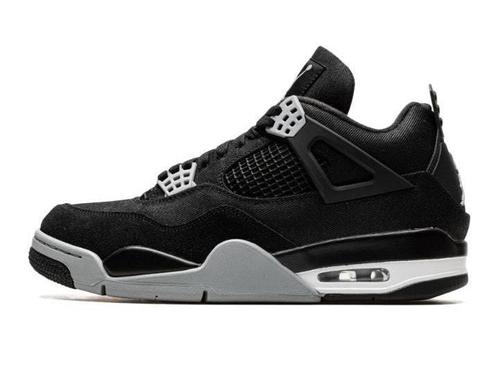 Air Jordan 4 Retro Black Canvas - Maat 43 EU, Kleding | Heren, Schoenen, Ophalen of Verzenden