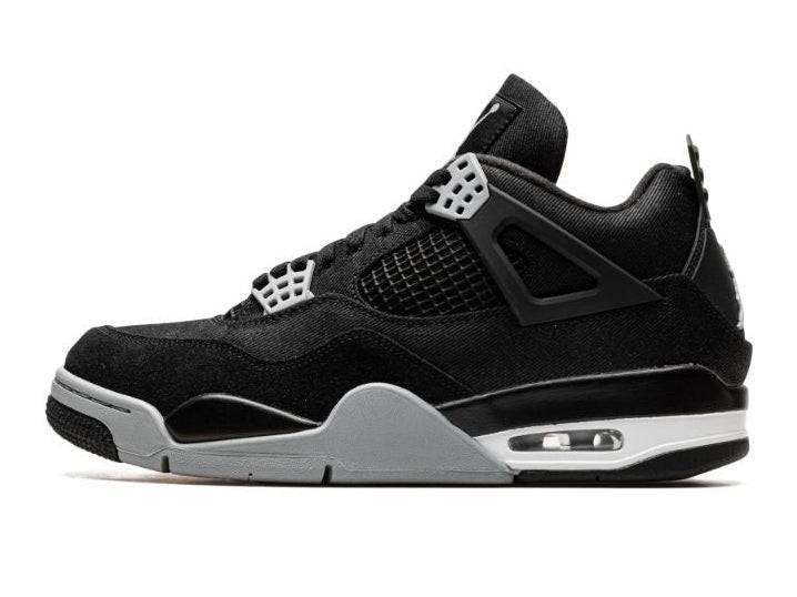 Air Jordan 4 Retro Black Canvas - Maat 43 EU, Kleding | Heren, Schoenen, Ophalen of Verzenden