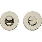 Intersteel wc-sluiting 8mm rond verdekt nikkel, Nieuw, Overige materialen, Klink of Kruk