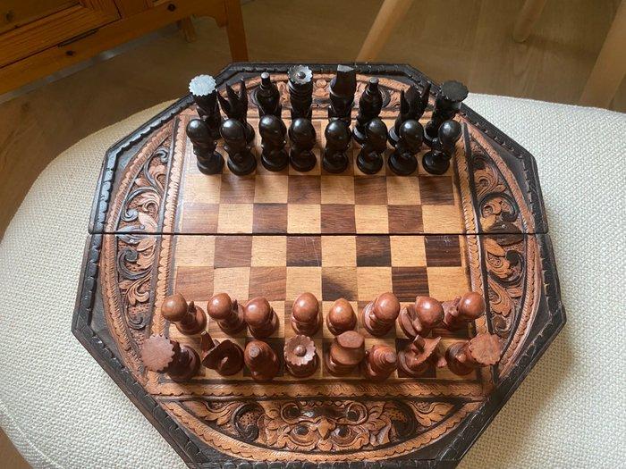 Schaakspel - Hout, Antiek en Kunst, Curiosa en Brocante