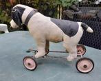 autre - Pluche dier Chien en peluche sur roulettes -, Antiek en Kunst