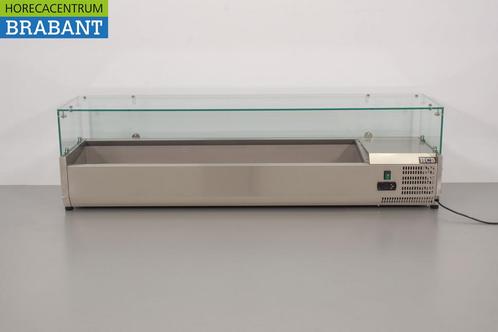 RVS Opzetvitrine Opzet koelvitrine saladière 7 x 1/3 GN 160, Zakelijke goederen, Horeca | Keukenapparatuur, Ophalen of Verzenden