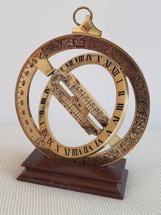 Franklin Mint - Zonnewijzer - groot gegraveerd koperen -, Antiek en Kunst, Curiosa en Brocante