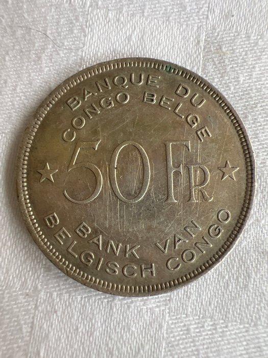 Belgisch-Congo. 50 Francs 1944 (Zonder minimumprijs), Timbres & Monnaies, Monnaies | Pays-Bas