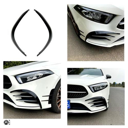 AERO FLAPS ZWART VOORZIJDE VOOR MERCEDES W177 V177 A-KLASSE, Auto diversen, Auto-accessoires, Verzenden