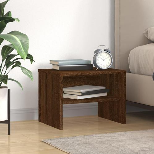 vidaXL Table de chevet ChÃªne marron 40x30x30 cm Bois, Huis en Inrichting, Slaapkamer | Nachtkastjes, Verzenden