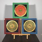 3 Paintings of Tibetan Tradition - Mandala Mantra with