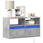 vidaXL Tv-wandmeubel met LED-verlichting 80x31x45 cm, Huis en Inrichting, Verzenden, Nieuw