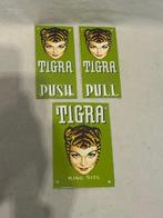 Enseigne en émail (3) - Tigra King Size paumelles 3 pièces -, Antiek en Kunst
