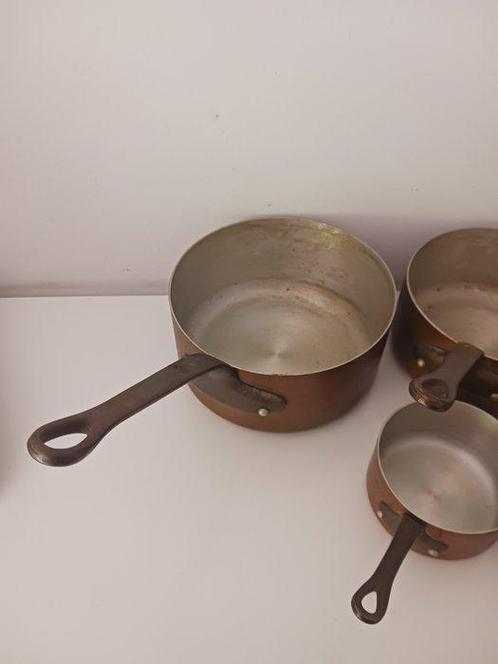 Made in France - Kookpottenset (5) - Koper, Metaal, Antiek en Kunst, Antiek | Keukengerei