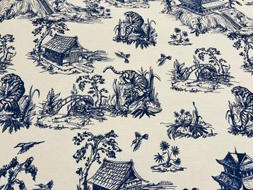Tissu dameublement exclusif en coton : un chef-dœuvre du, Antiek en Kunst