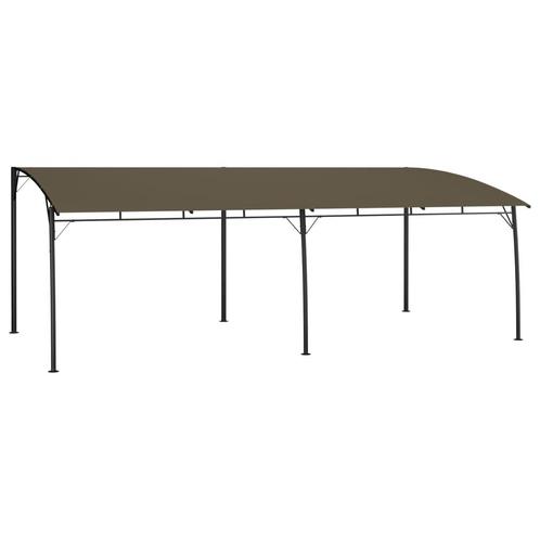 vidaXL Zonneluifel 6x3x2,55 m taupe, Tuin en Terras, Partytenten, Nieuw, Verzenden