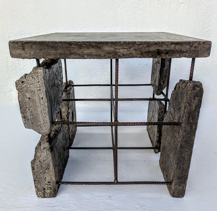 Wallavibe - D.B - Table dappoint - Table cube Mini noire -, Antiek en Kunst, Kunst | Designobjecten