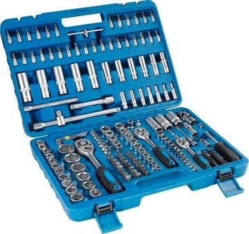 Tweedekans | tectake Dopsleutelset 171-delig - 1/4, 3/8 en beschikbaar voor biedingen