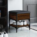 vidaXL Schoenenbank 42x42x45 cm bewerkt hout bruin, Verzenden, Nieuw