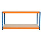 Werkbank met 2 Planken S-Rax - 180 cm x 45 cm x 90 cm, Verzenden