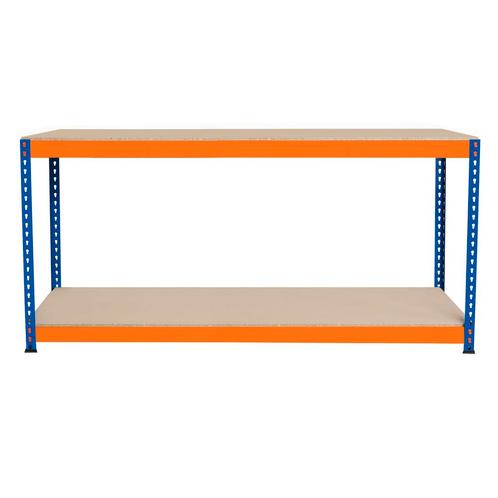 Werkbank met 2 Planken S-Rax - 180 cm x 45 cm x 90 cm, Articles professionnels, Aménagement de Bureau & Magasin | Entrepôt, Rayonnage & Stockage