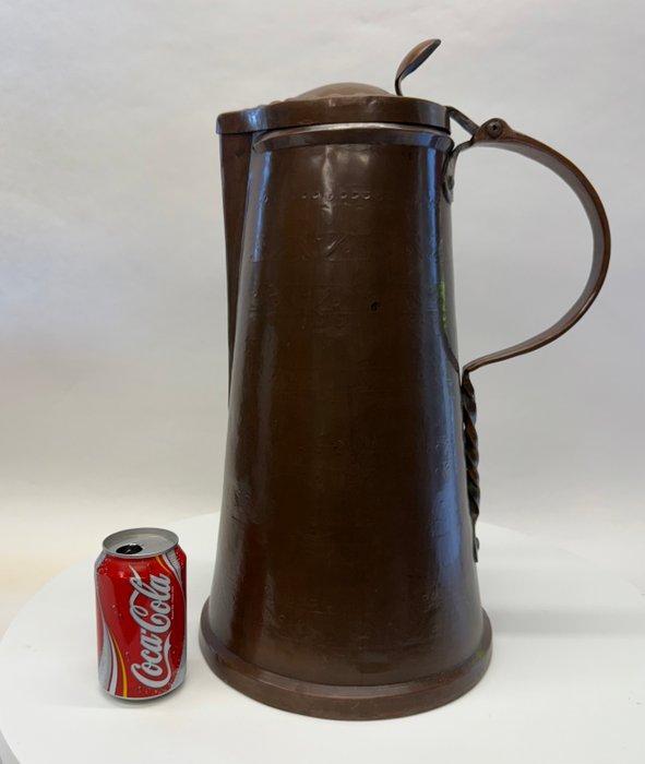 Zeldzame 18de eeuwse koperen waterkruik - Cruche - Cuivre, Antiek en Kunst, Antiek | Overige Antiek