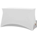 vidaXL Tafelhoes stretch wit 120x60,5x74 cm 2 st, Tuin en Terras, Verzenden, Nieuw