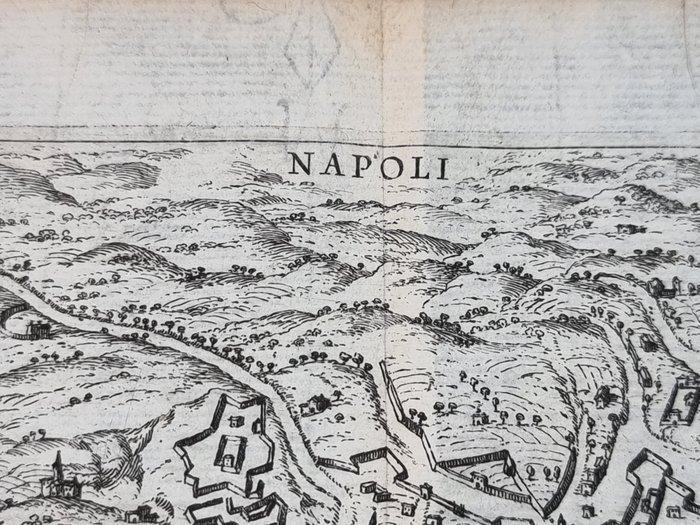 Italië - Napoli; Francesco Scoto (1548/ 1622) - mappa a volo, Boeken, Atlassen en Landkaarten