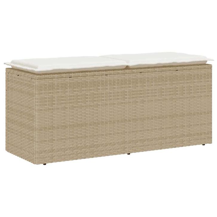 Tuinbank met Kussen Beige | Retour Deal | 46%, Tuin en Terras, Tuinbanken, Nieuw, Rotan, Verzenden