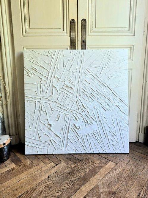 Bruno Cantais (1966) - Urbanisme - Le Soulages Blanc, Antiek en Kunst, Kunst | Schilderijen | Modern