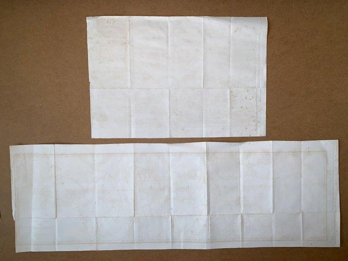 Tibet & Lhasa - Set van 2 zeldzame items: 1 kaart van Tibet, Boeken, Atlassen en Landkaarten