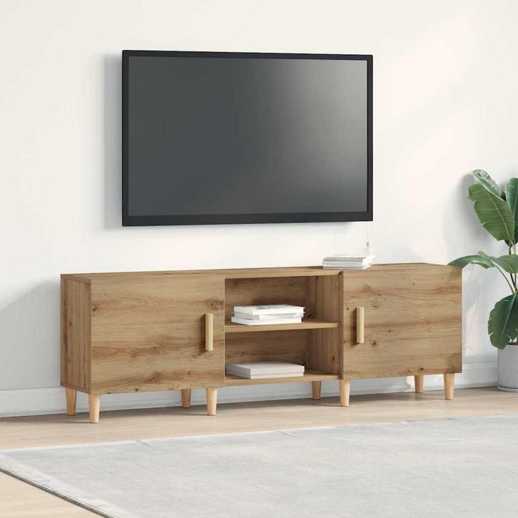 vidaXL Tv-kast artisanaal eikenkleurig 150 x 30 x 50 cm, Huis en Inrichting, Kasten |Televisiemeubels, Nieuw, Verzenden