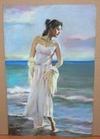 Domingo Alvarez Gomez (1942) - NO RESERVE - Paseo junto al, Antiek en Kunst
