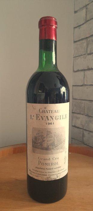 1961 Château lÉvangile - Pomerol - 1 Fles (0,75 liter), Verzamelen, Wijnen