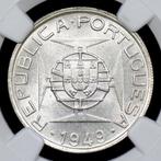 Portugees Mozambique. Republic. 5 Escudos 1949 - NGC - MS 63