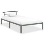 vidaXL Bedframe metaal grijs 100x200 cm, Huis en Inrichting, Slaapkamer | Bedden, Verzenden, Nieuw