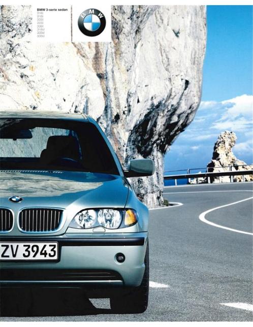 2002 BMW 3 SERIE SEDAN BROCHURE NEDERLANDS, Livres, Autos | Brochures & Magazines