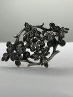 Zonder minimumprijs - Speld 18k goud en zilver Diamant