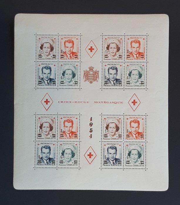 Monaco 1951 - Rode Kruis gedrukt - MICHEL 451 - 454 A/B, Postzegels en Munten, Postzegels | Europa | Frankrijk