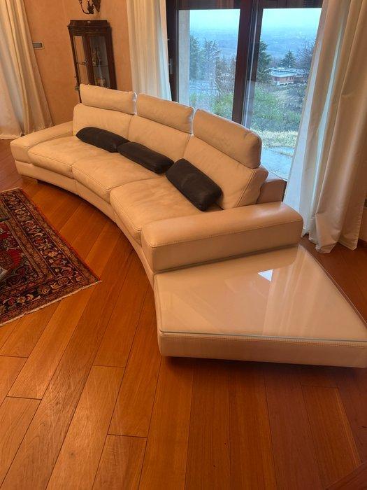 Roche Bobois - Sofa - Het Theater - Leder, Antiek en Kunst, Kunst | Designobjecten