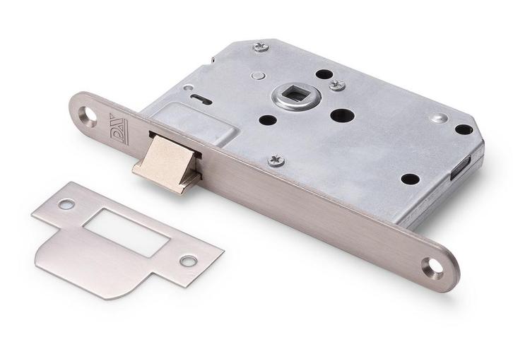 Woningbouw loopslot geborsteld rvs, Doe-het-zelf en Bouw, Hang- en Sluitwerk, Slot, Nieuw, Ophalen of Verzenden