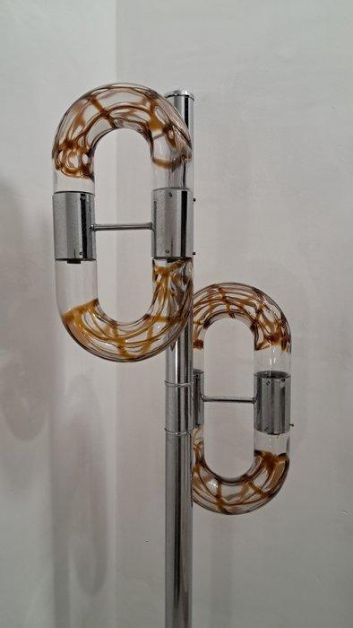 attr. Mazzega - Lampadaire - Verre de Murano, Antiek en Kunst, Antiek | Verlichting