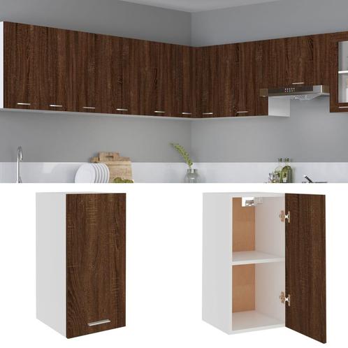 vidaXL Hangkast 29,5x31x60 cm bewerkt hout bruin eikenkleur, Maison & Meubles, Armoires | Autre, Envoi