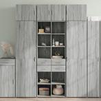 vidaXL Opbergkast 70x42,5x225 cm bewerkt hout grijs sonoma, Huis en Inrichting, Kasten | Dressoirs, Verzenden, Nieuw