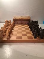 Schaakspel - Handgemaakt uniek schaakspel (king 12 cm.) +, Antiek en Kunst